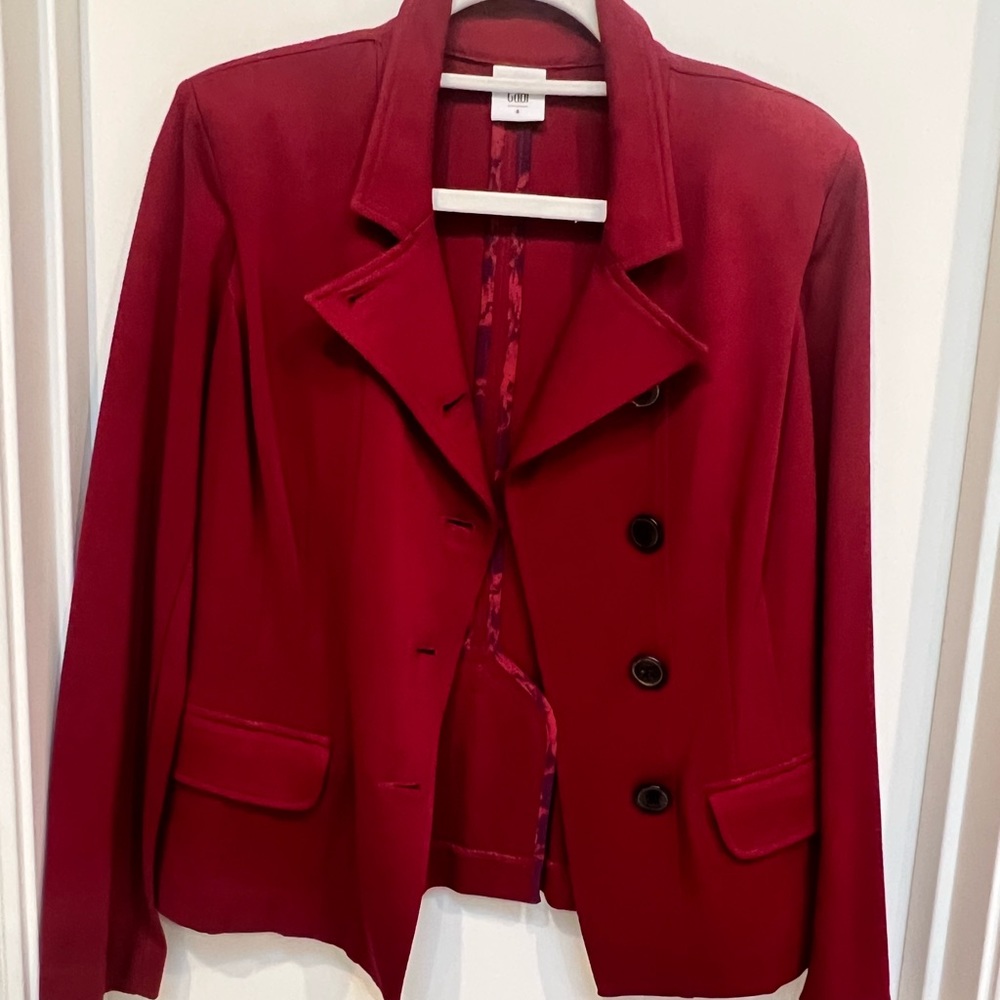 Cabi burgundy blazer